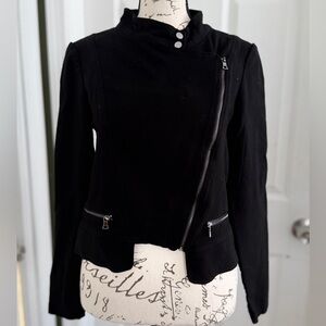 Asymmetrical black jacket from Lola & Sophie.